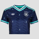 Maillot de football adidas ext&eacute;rieur court Allemagne bleu, manches courtes, taille 1