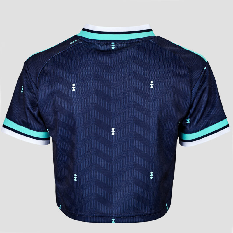 Maillot de football adidas ext&eacute;rieur court Allemagne bleu, manches courtes, taille 6