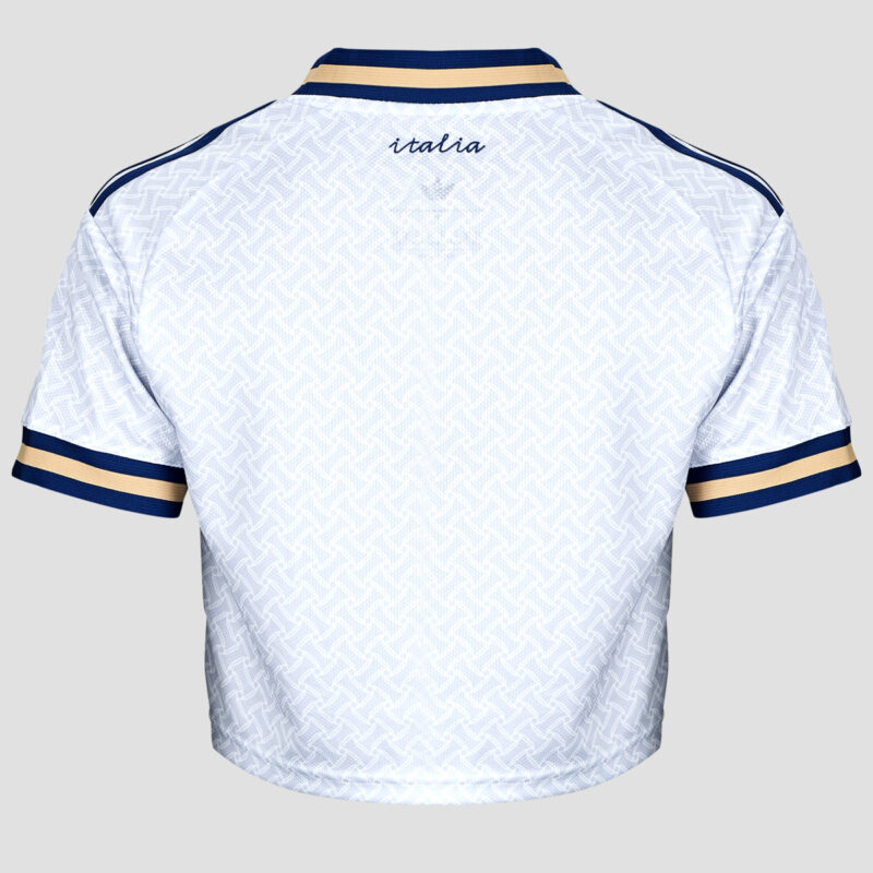 T-shirt adidas Away Crop Italy Football Jersey Blu T-shirt maniche corte Donna - 6
