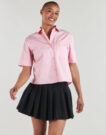 Camisas Tommy Hilfiger ESS POPLIN SS para mujer, color rosa - 2