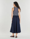 Abito Tommy Hilfiger GOLD BUTTON POPLIN MIX DRESS Marine Abiti Lunghi Donna - 4