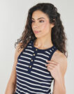 Abito Tommy Hilfiger GOLD BUTTON POPLIN MIX DRESS Marine Abiti Lunghi Donna - 5