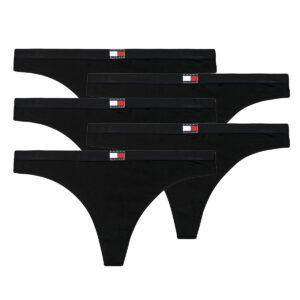 Perizoma Tommy Hilfiger PACK THONG X5 Nero Perizoma Donna