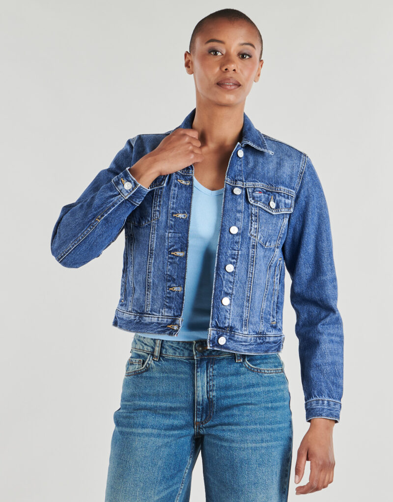 Denim jacket Tommy Jeans CLASSIC TRUCKER EXT BJ8038 Blue Denim jackets Women - 2