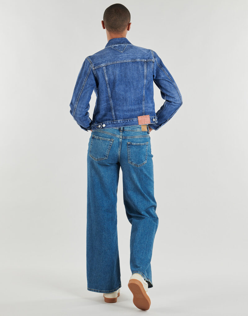 Denim jacket Tommy Jeans CLASSIC TRUCKER EXT BJ8038 Blue Denim jackets Women - 4