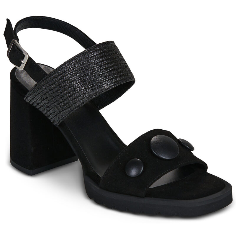 Sandales &agrave; talons noires Casta EVERLY pour femmes - Pointure 1