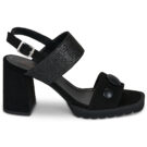 Sandales &agrave; talons noires Casta EVERLY pour femmes - Pointure 2