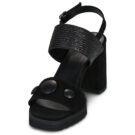 Sandales &agrave; talons noires Casta EVERLY pour femmes - Pointure 3