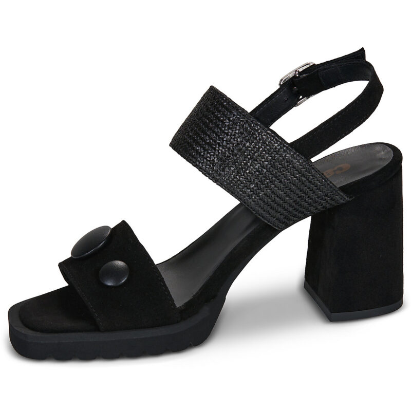 Sandales &agrave; talons noires Casta EVERLY pour femmes - Pointure 4