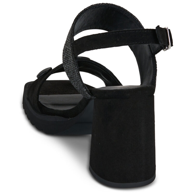 Sandales &agrave; talons noires Casta EVERLY pour femmes - Pointure 5