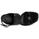 Sandales &agrave; talons noires Casta EVERLY pour femmes - Pointure 6