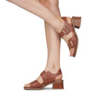 Casta UNIKA Brown Heeled Sandals Women - 8