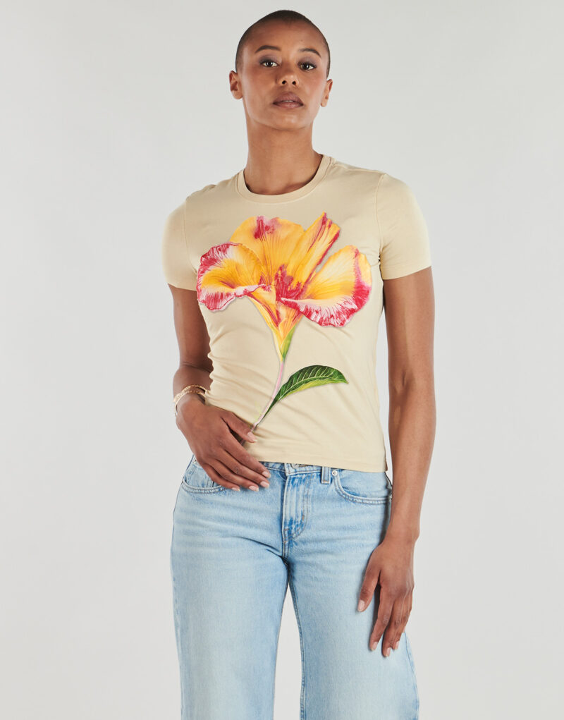 T-shirt Desigual ESTOCOLMO Beige T-shirt maniche corte Donna - 2