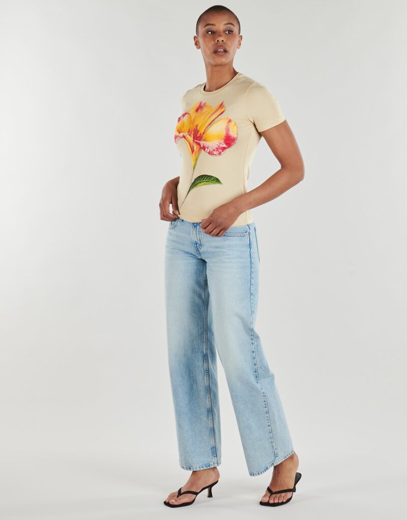 T-shirt Desigual ESTOCOLMO Beige T-shirt maniche corte Donna - 3