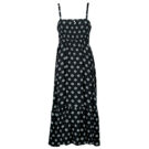 Robe longue noire imprim&eacute;e Roxy SUNRISE COASTLINE pour femme - Taille 1