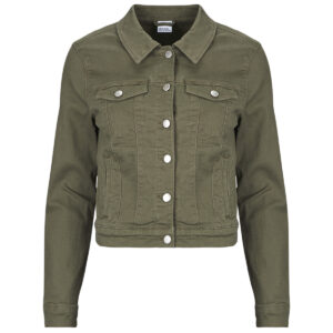 Giacca in jeans  Vero Moda  VMWILD SOYA LS COL  Kaki -   Giacche in jeans Donna
