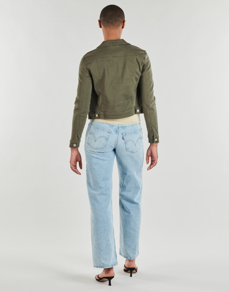 Chaqueta vaquera Vero Moda VMWILD SOYA LS COL color caqui para mujer - 4
