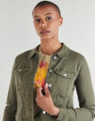 Chaqueta vaquera Vero Moda VMWILD SOYA LS COL color caqui para mujer - 5