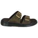 Dr. Martens Josef Slide Sandal DMs Olive Wyoming Kaki Ciabatta Donna - 2