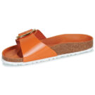 BIRKENSTOCK Madrid Big Buckle High / Luce / Pelle / Kurkuma / Stretto Arancio Ciabatta Donna - 4