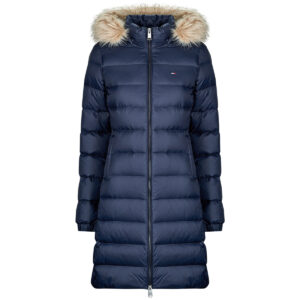 Piumino Tommy Jeans TJW ESSENTIAL HOODED DOWN COAT Marine Piumini Donna