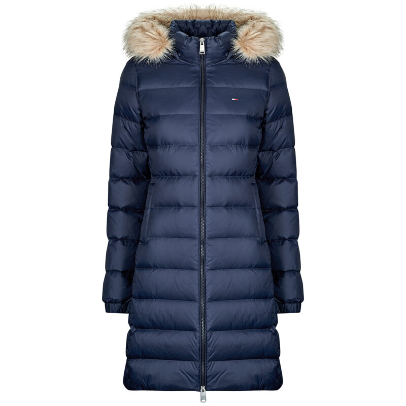 Tommy Jeans TJW ESSENTIAL HOODED DOWN COAT Marine Women's Down Jackets - 1