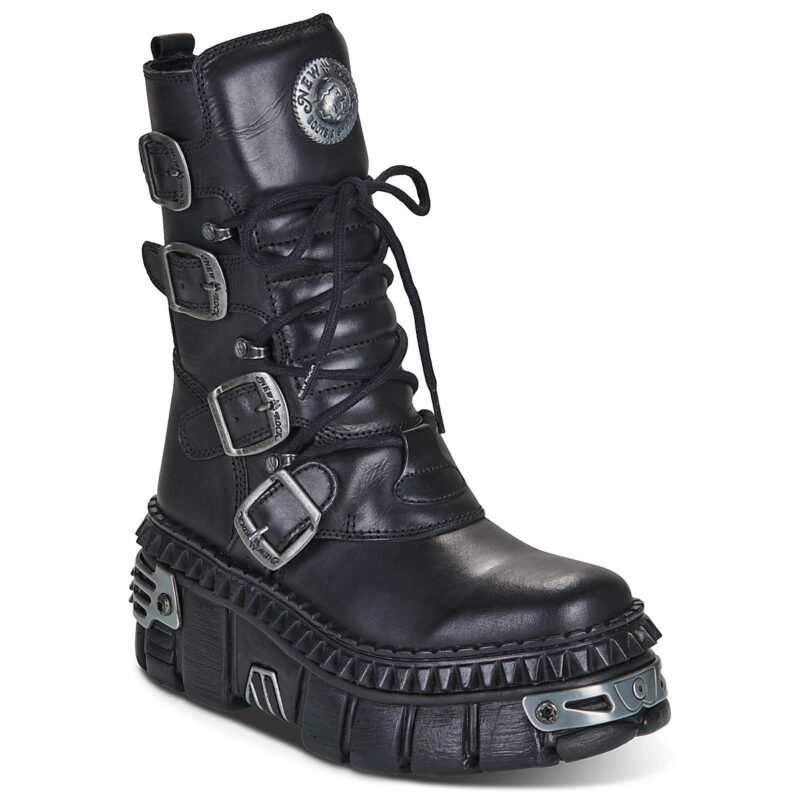 New Rock  WALL 1473  Nero -  Stivaletti Donna - 1
