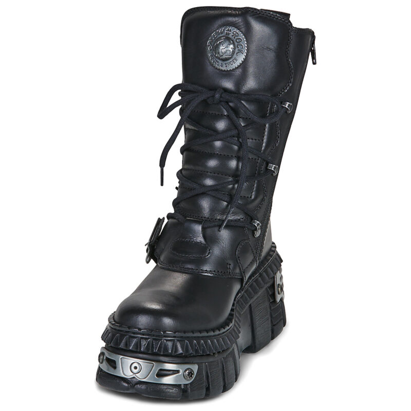 New Rock  WALL 1473  Nero -  Stivaletti Donna - 3