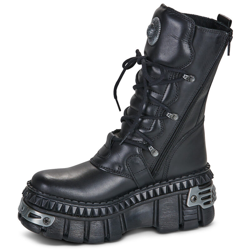 New Rock  WALL 1473  Nero -  Stivaletti Donna - 4