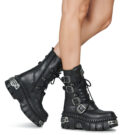 New Rock  WALL 1473  Nero -  Stivaletti Donna - 8