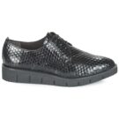 Perlato MEQUINI Nero Derby Donna - 2