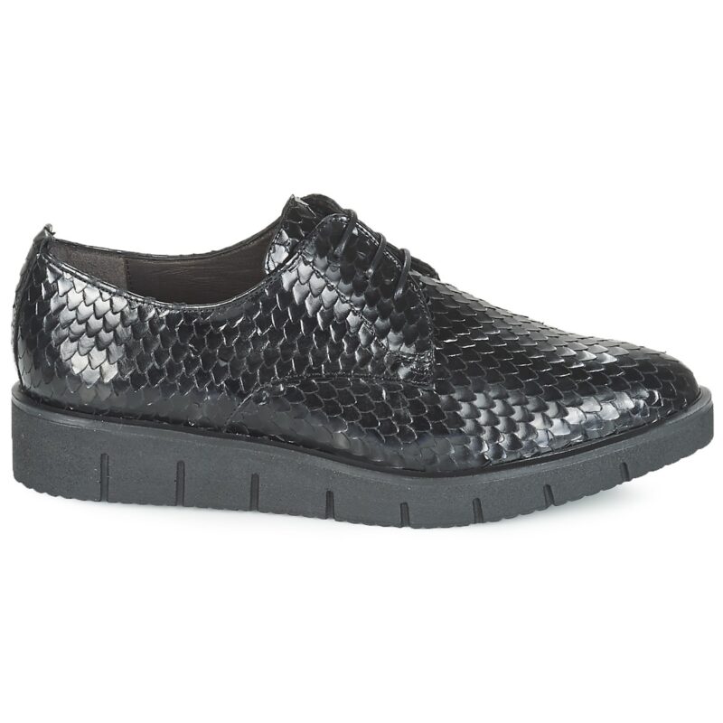 Perlato MEQUINI Nero Derby Donna - 2