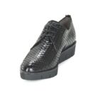 Perlato MEQUINI Nero Derby Donna - 3