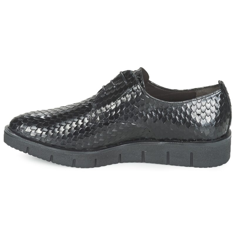 Perlato MEQUINI Nero Derby Donna - 4