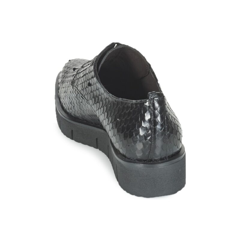 Perlato MEQUINI Nero Derby Donna - 5