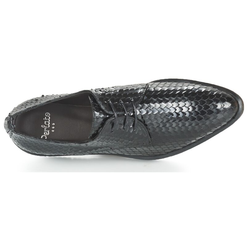 Perlato MEQUINI Nero Derby Donna - 6