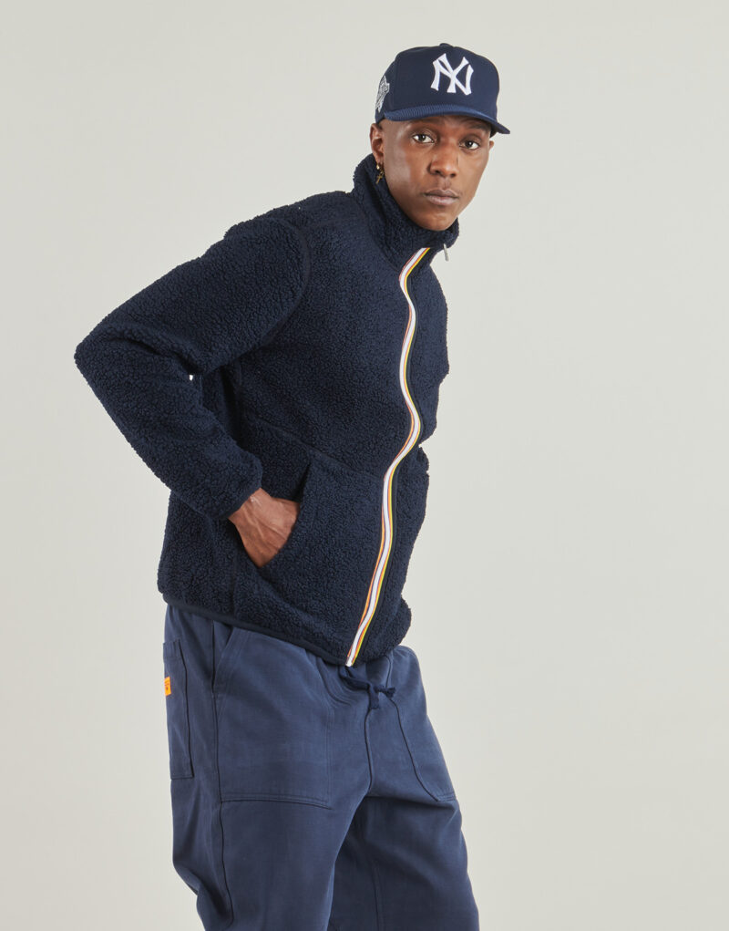 Hoodie K-Way PASCAL SHERPA POLAR DOUBLE Blue Men's Sweatshirts - 3