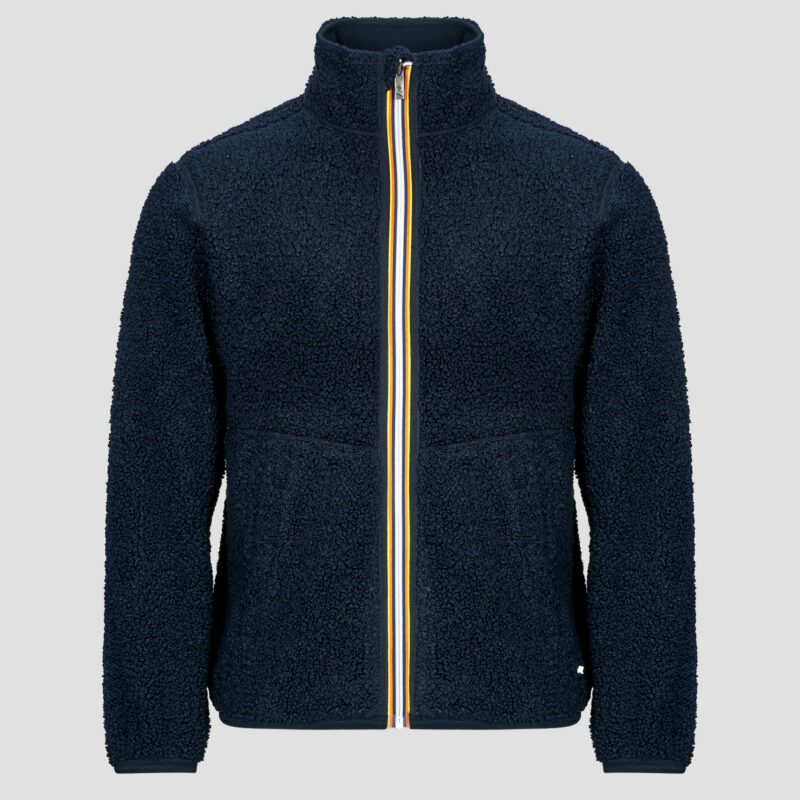 Hoodie K-Way PASCAL SHERPA POLAR DOUBLE Blue Men's Sweatshirts - 1
