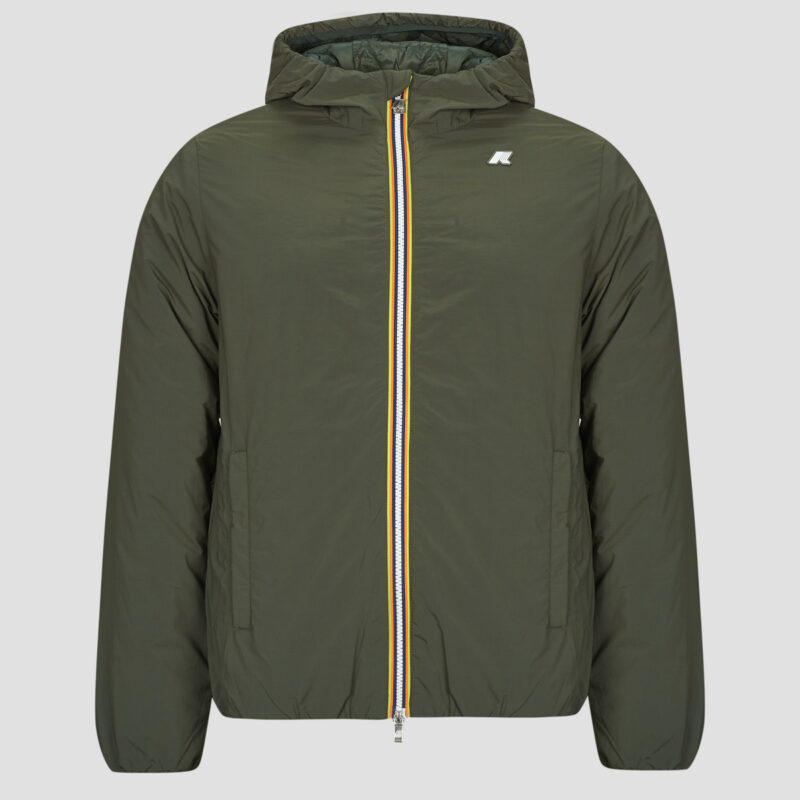 Jacket K-Way JACK PLAIN WARM Khaki Men's Jackets - 1
