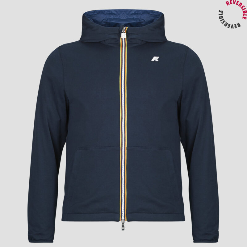 chaqueta K-Way Chaquetas reversibles de hombre JAKE DOUBLE INTERLOCK Marine - 1