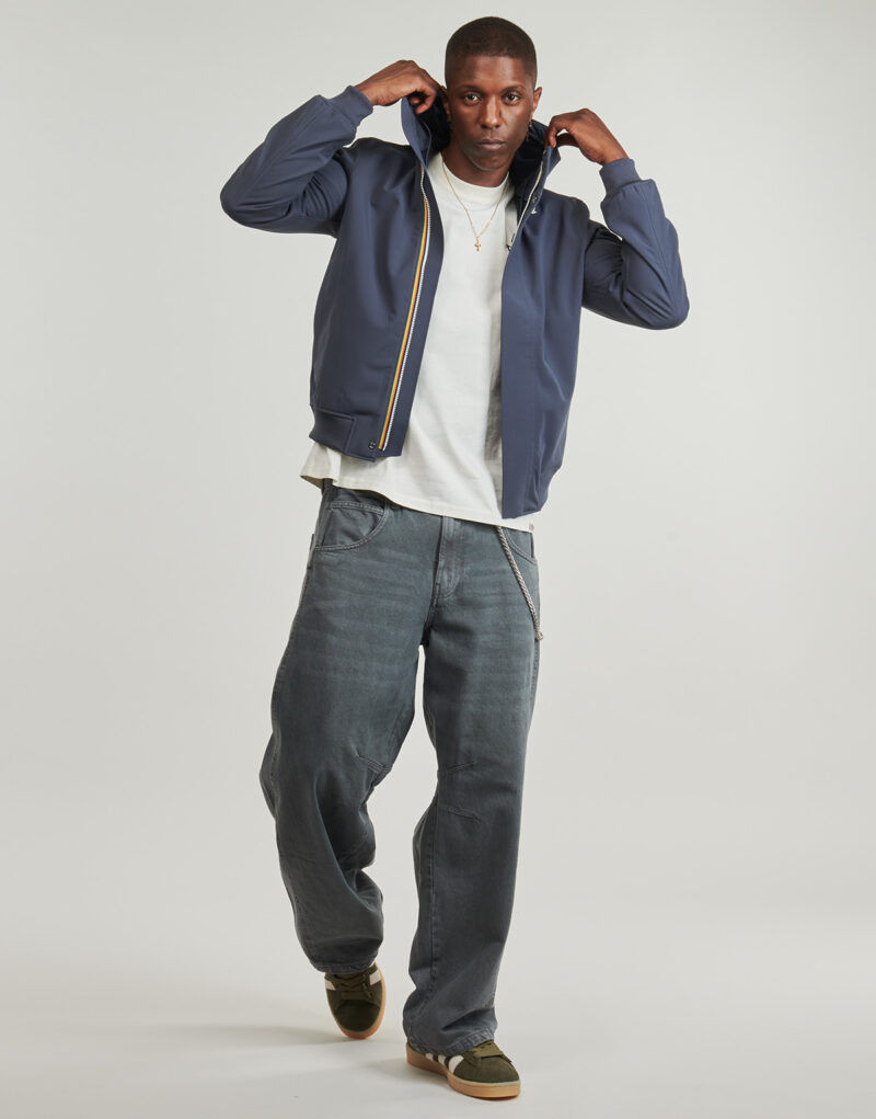 Jacket K-Way JOACHIM BONDED Blue Men's Jackets - 2