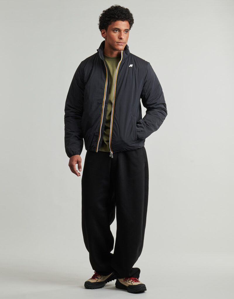 chaqueta K-Way Chaquetas negras lisas y c&aacute;lidas para hombre VALENTINE - 2