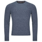 Pullover K-Way SEBASTIEN LAMMWOLLE Blaue Herrenpullover - 1