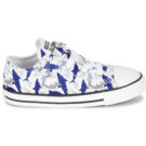 Converse CHUCK TAYLOR ALL STAR 1V SHARK BITE - OX White Sneakers Child - 2