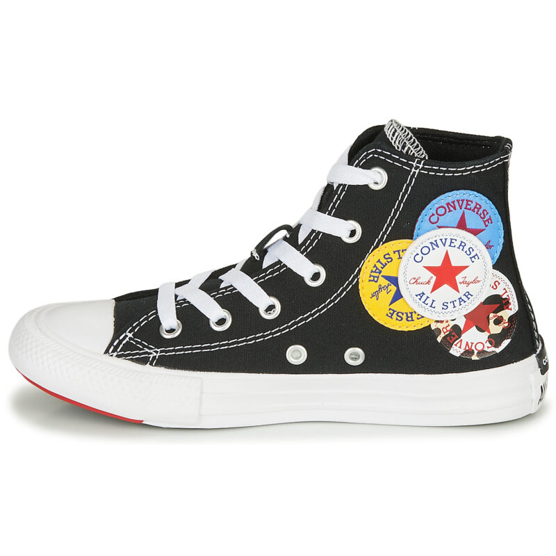 Converse CHUCK TAYLOR ALL STAR - HI Nero Sneakers Bambino - 4