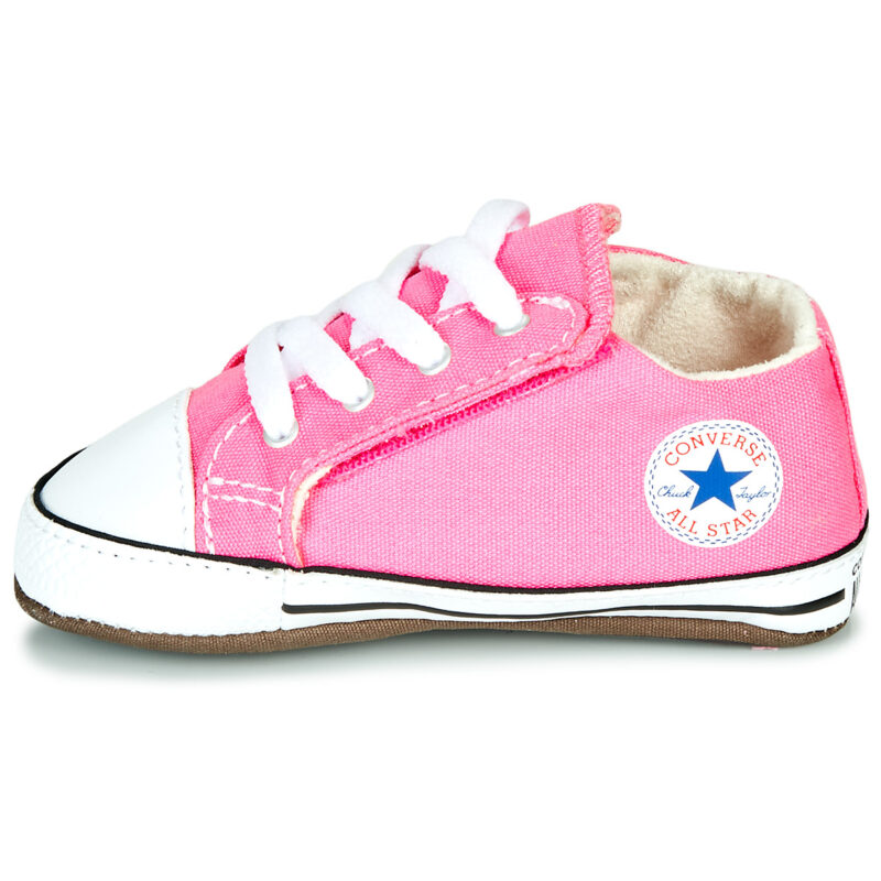 Converse CHUCK TAYLOR FIRST STAR CANVAS HI Rosa Sneakers Bambino - 4