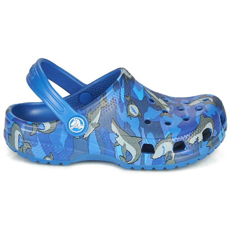 Crocs CLASSIC SHARK CLOG Blu - Zoccoli Bambino - 2