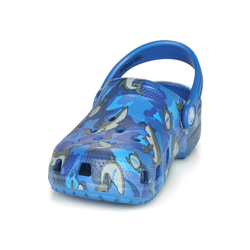 Crocs CLASSIC SHARK CLOG Blu - Zoccoli Bambino - 3