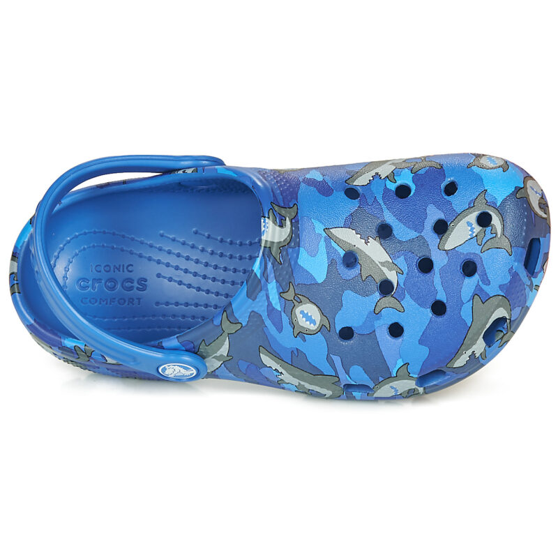 Crocs CLASSIC SHARK CLOG Blu - Zoccoli Bambino - 6