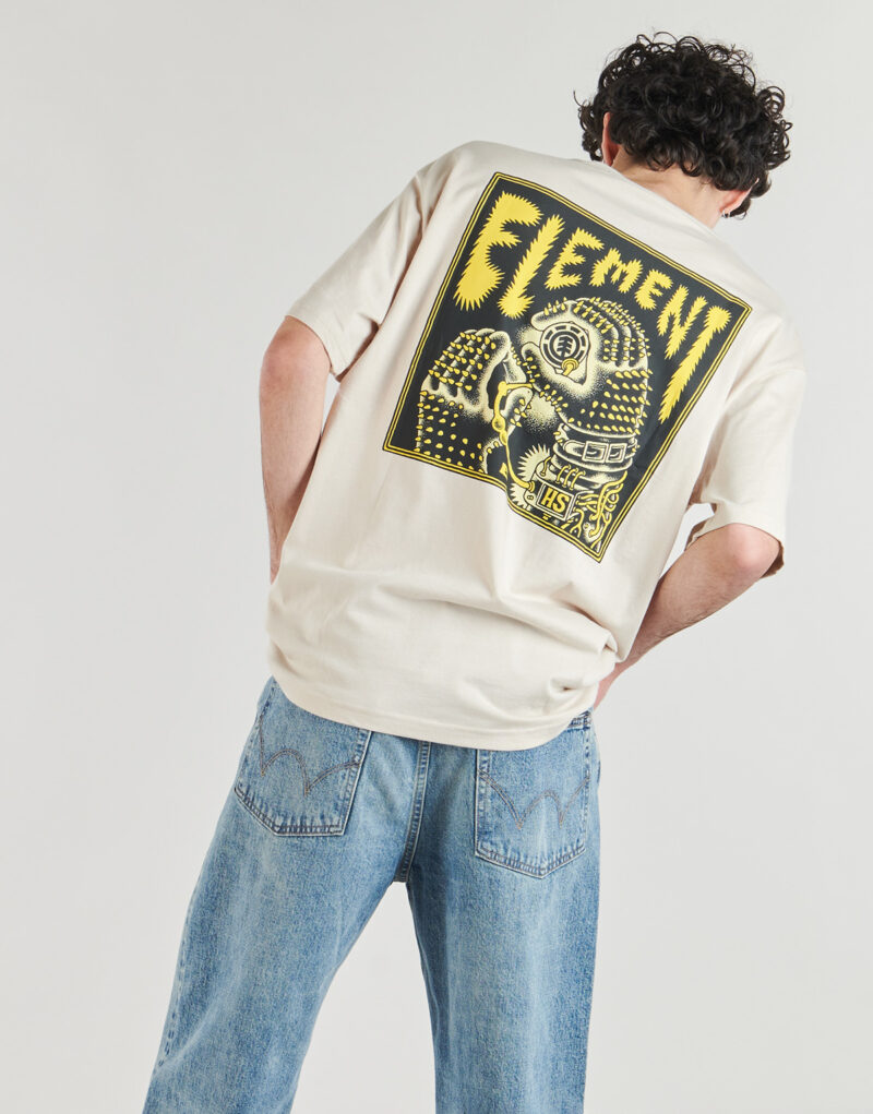 T-shirt Element T-shirt &agrave; manches courtes beige TOPO SS pour homme - 2